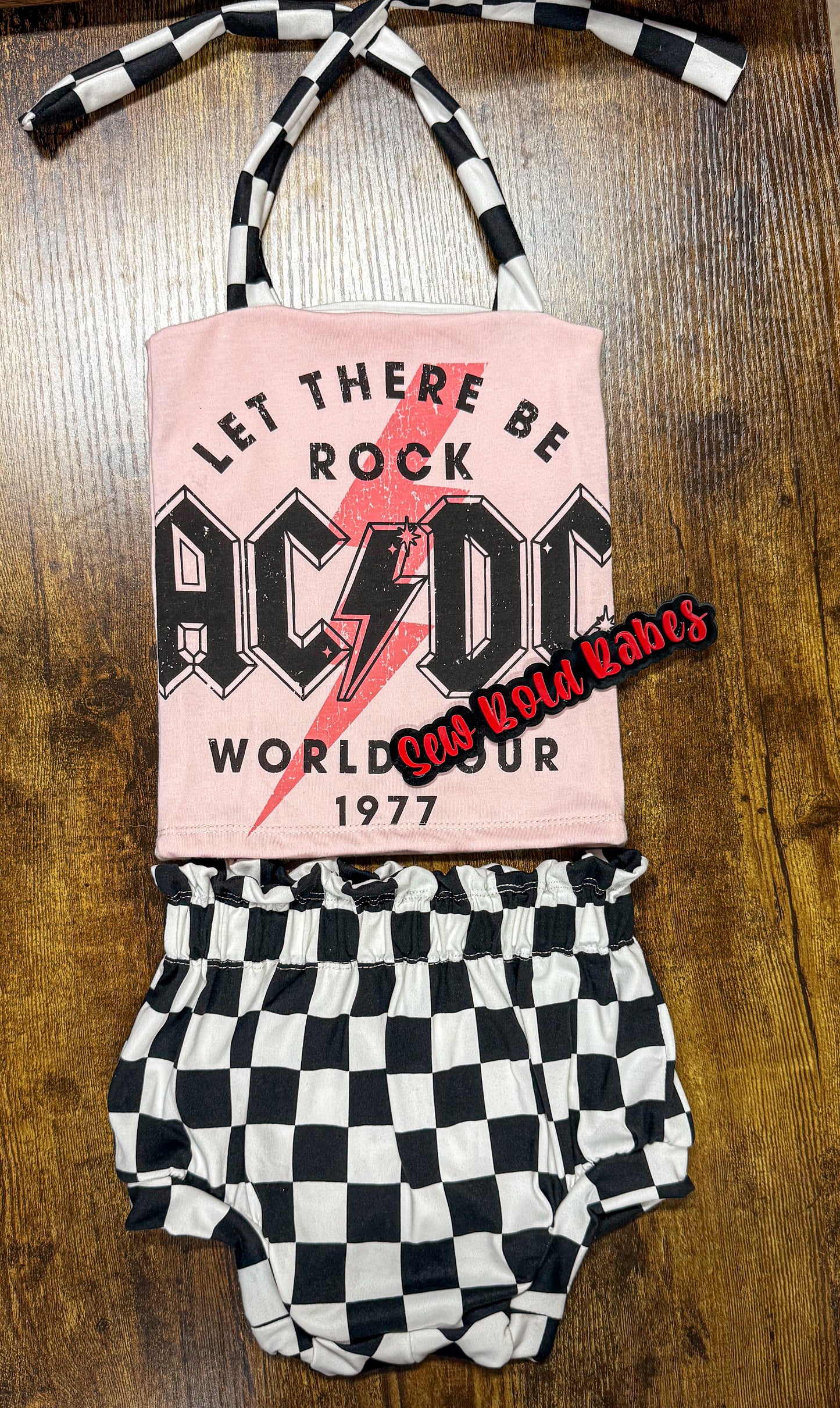 3T AC/DC Tube w straps & bloomers
