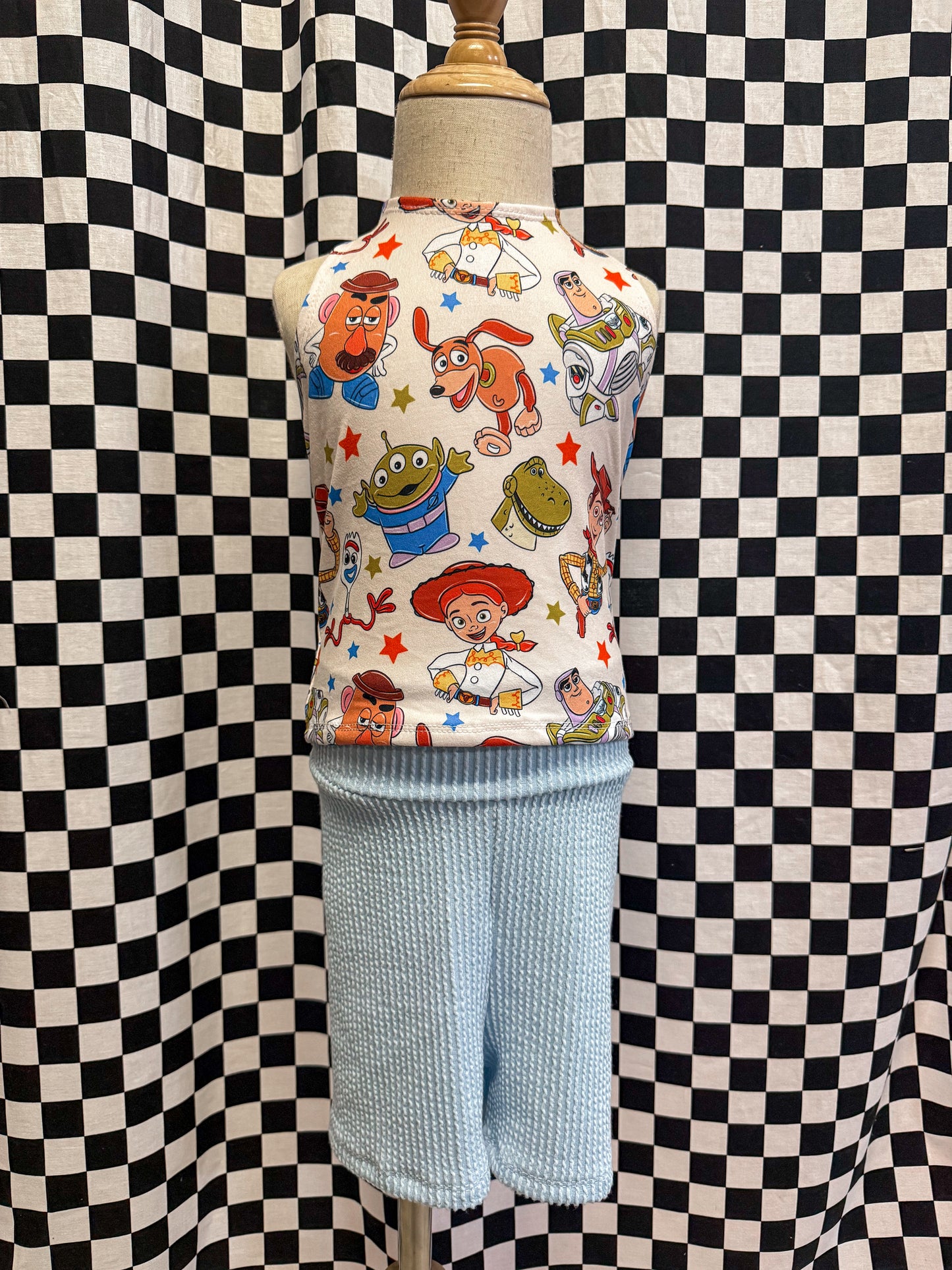7/8Y Story Halter & Bikers