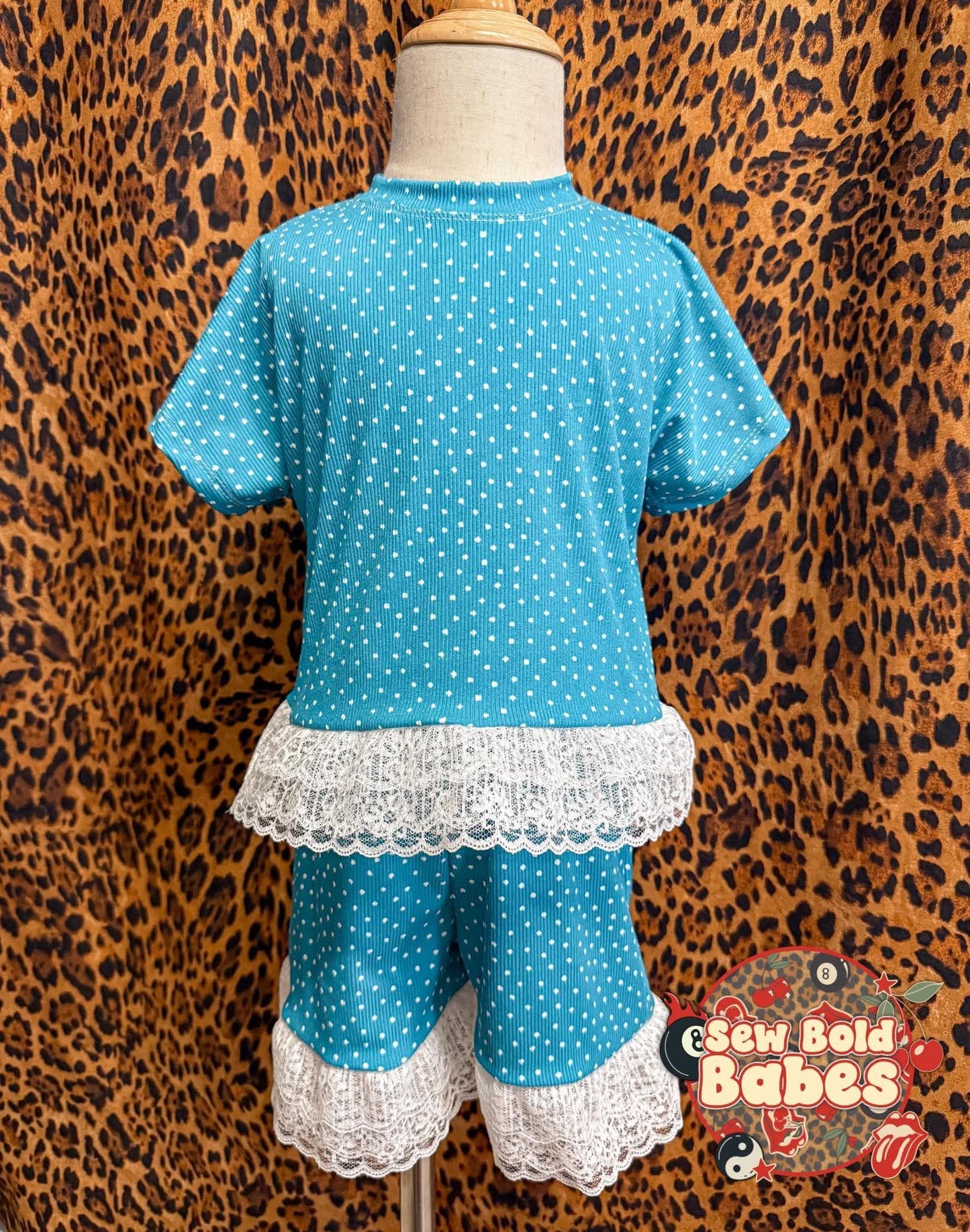 12/18M Blue Dots- Boxy Tee & Comfy Shorts