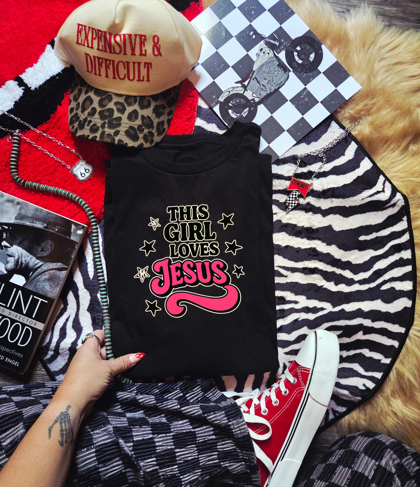 Pink Loves Jesus Tee