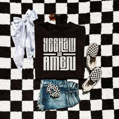 Yeehaw & Amen (White)