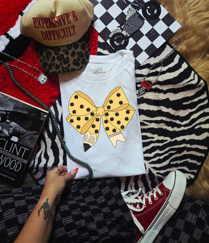 Yellow Pencil Bow
