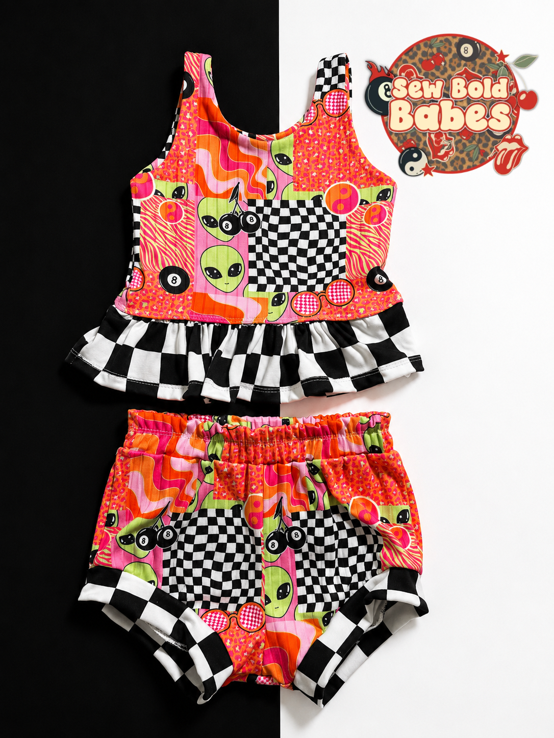 18/24M Alien Paisley Top & Shorties