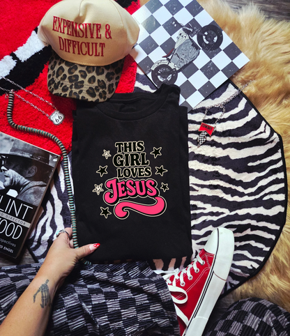 Pink Loves Jesus Tee